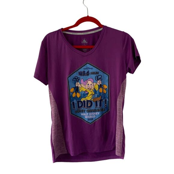 RunDisney Dopey Challenge 2019 Finisher Tech Shirt Size 48.6 Miles Medium - Picture 1 of 7